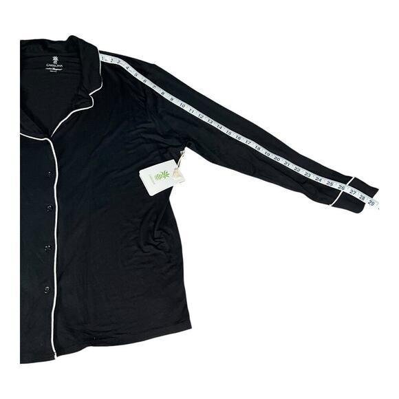 Cariloha Sleepwear Pajama Top Bamboo Viscose Button Up Long Sleeve Size XL NWT - Picture 8 of 11